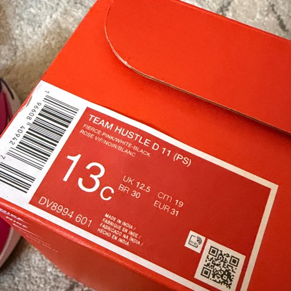 Nike kids pink and Black Sneakers